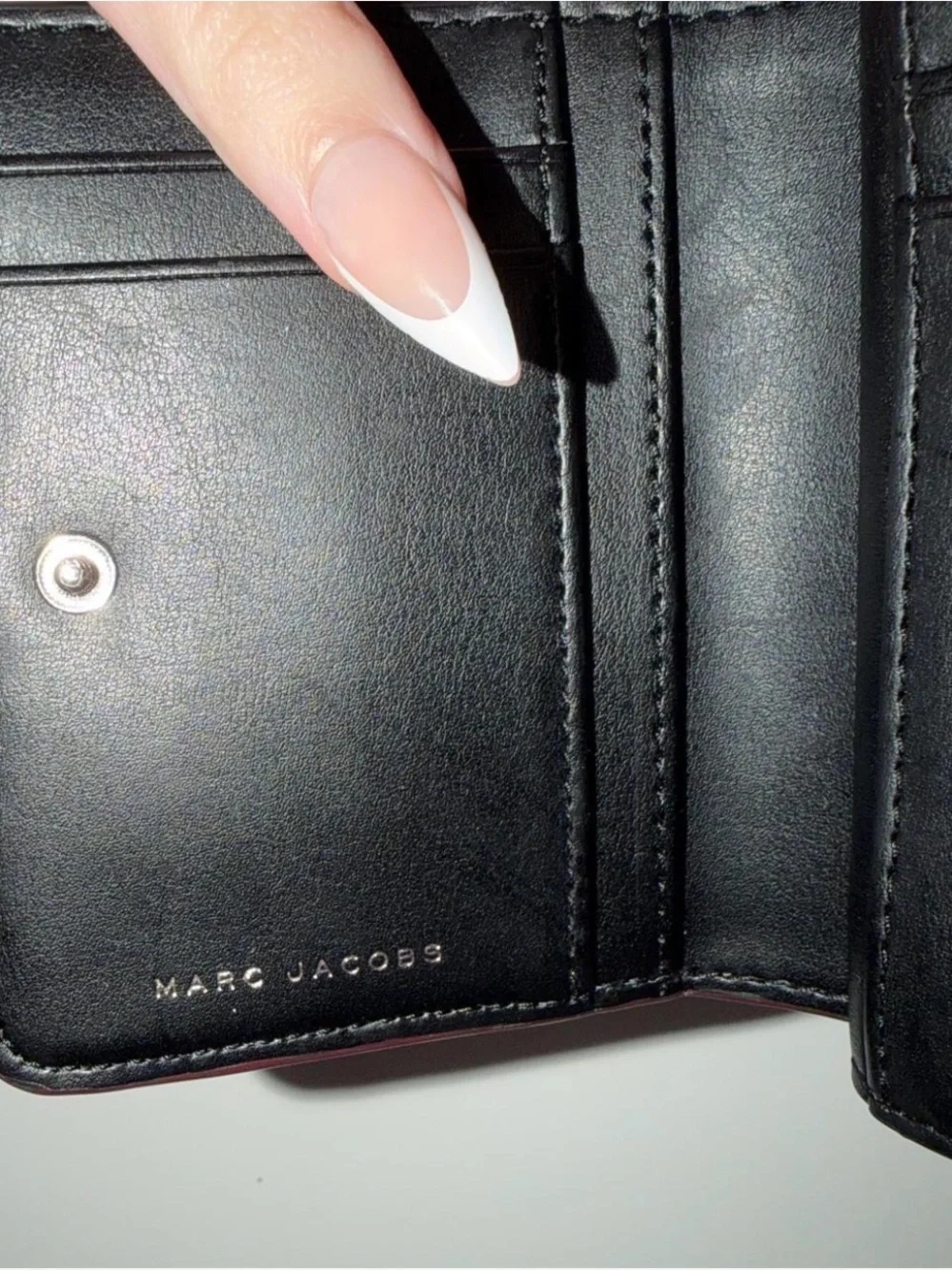 Marc Jacobs Hot Pink Saffiano Zip Wallet